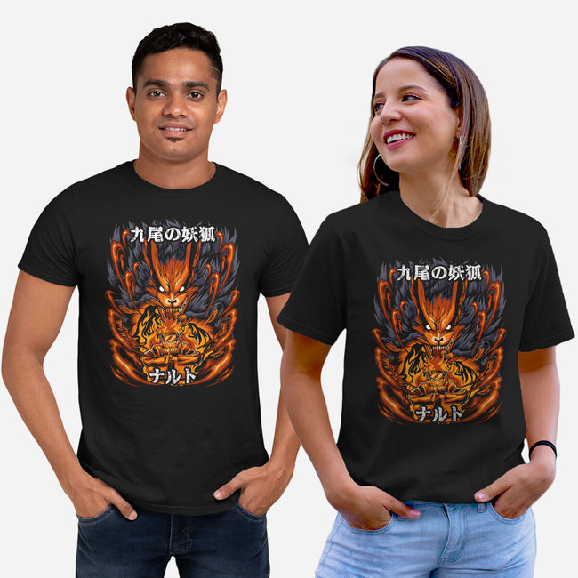 The Ninja Of The Nine Tails-Unisex-Basic-Tee-Diego Oliver