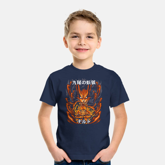 The Ninja Of The Nine Tails-Youth-Basic-Tee-Diego Oliver