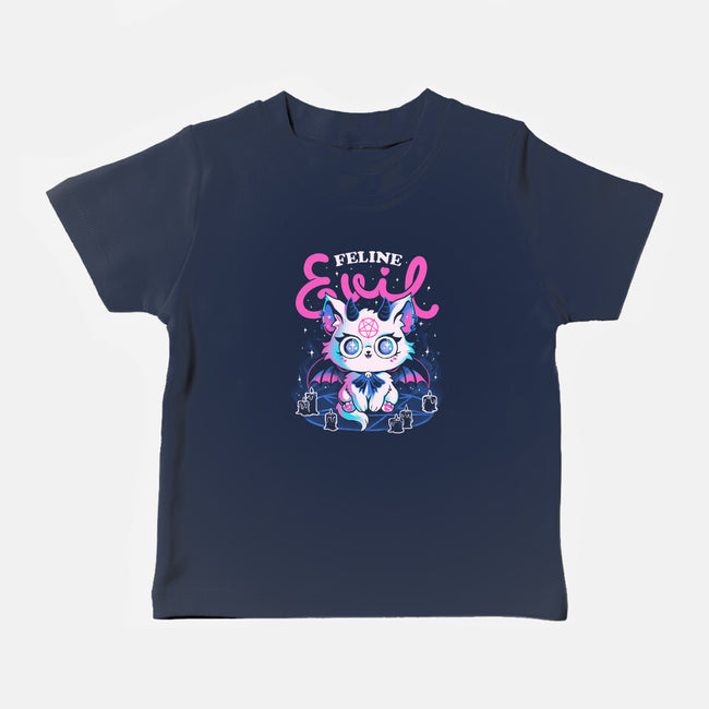 Feline Evil-Baby-Basic-Tee-eduely