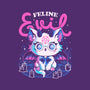 Feline Evil-Womens-Fitted-Tee-eduely