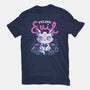 Feline Evil-Womens-Fitted-Tee-eduely