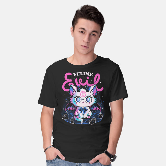 Feline Evil-Mens-Basic-Tee-eduely