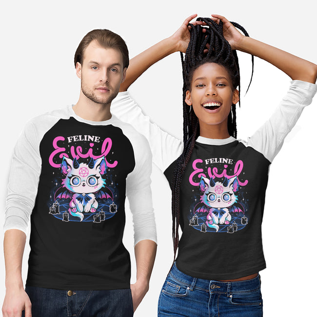 Feline Evil-Unisex-Baseball-Tee-eduely