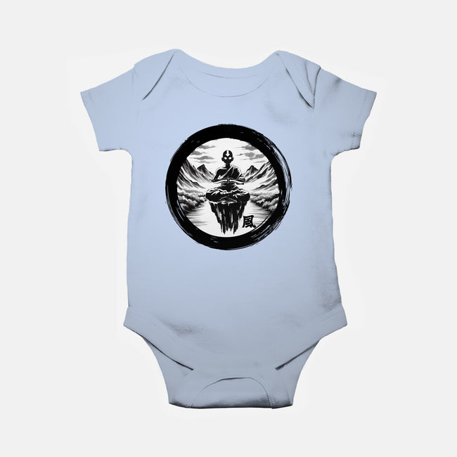 The Air Nomads Sumi-e-Baby-Basic-Onesie-DrMonekers