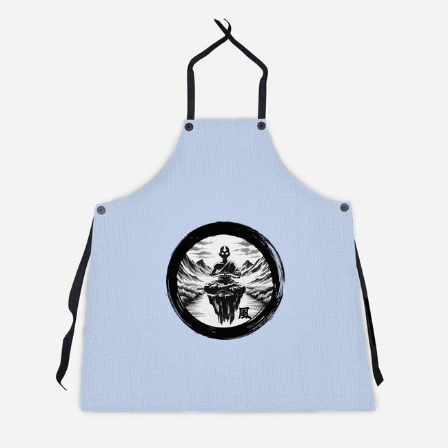 The Air Nomads Sumi-e-Unisex-Kitchen-Apron-DrMonekers