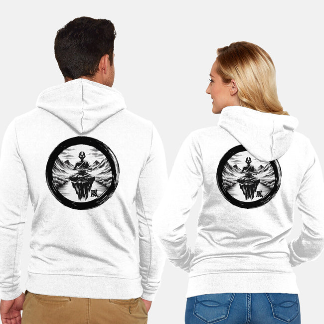 The Air Nomads Sumi-e-Unisex-Zip-Up-Sweatshirt-DrMonekers