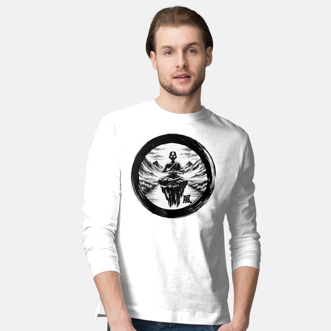 The Air Nomads Sumi-e-Mens-Long Sleeved-Tee-DrMonekers