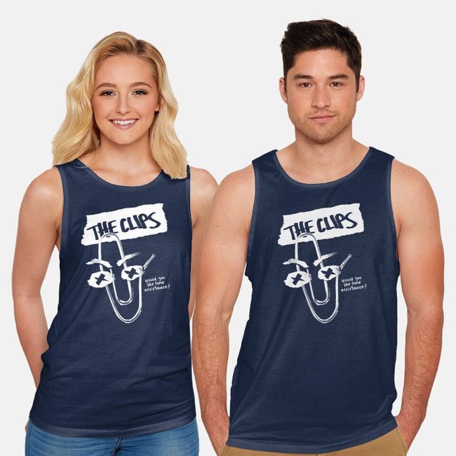 The Clips-Unisex-Basic-Tank-Aarons Art Room