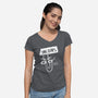 The Clips-Womens-V-Neck-Tee-Aarons Art Room