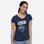 The Clips-Womens-V-Neck-Tee-Aarons Art Room