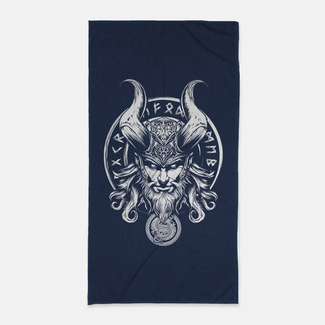 God Of Mischief And Trickery-None-Beach-Towel-DrMonekers