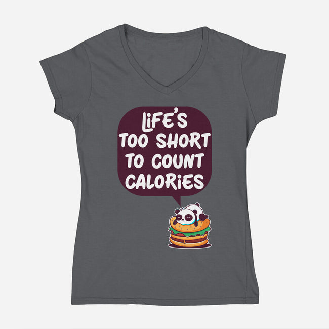 Life's Too Short-Womens-V-Neck-Tee-Jelly89