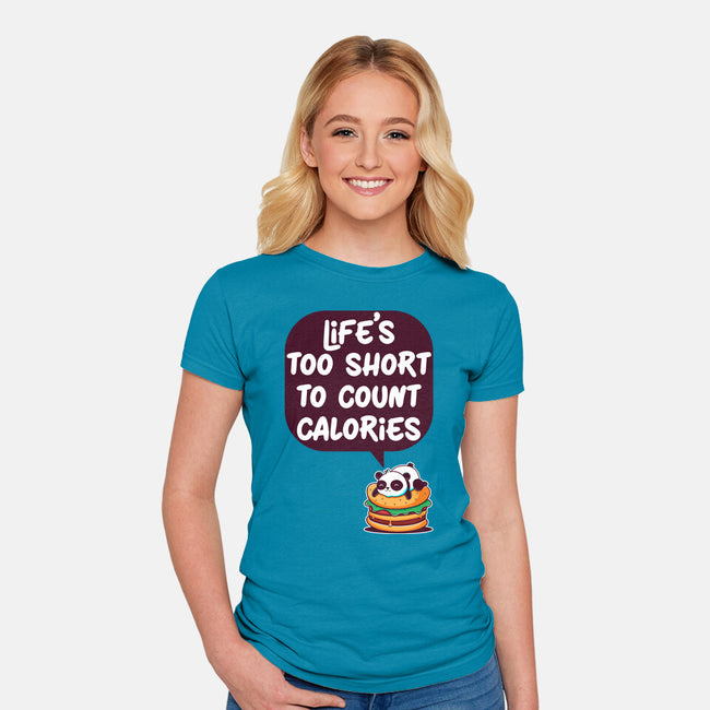 Life's Too Short-Womens-Fitted-Tee-Jelly89