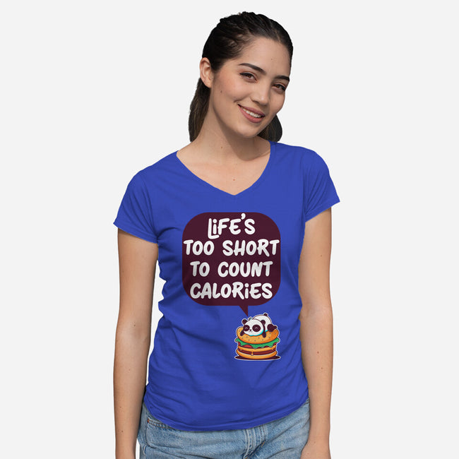 Life's Too Short-Womens-V-Neck-Tee-Jelly89