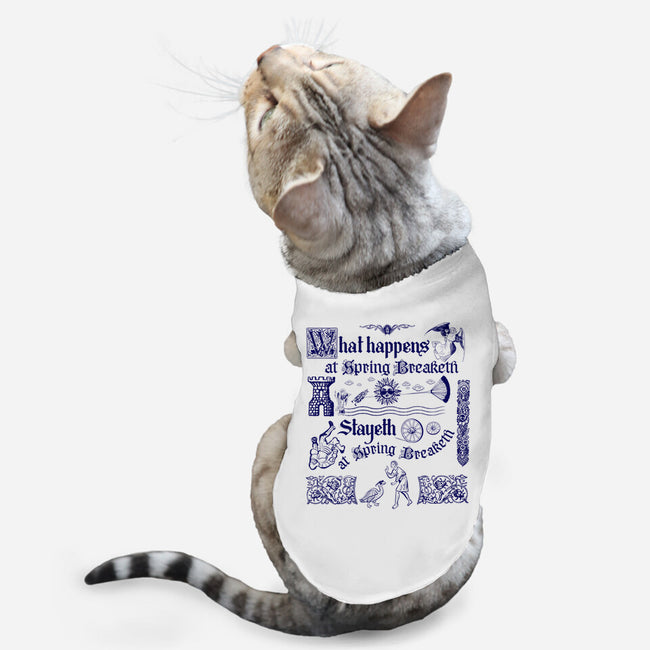 Ye Olde Spring Break-Cat-Basic-Pet Tank-rocketman_art