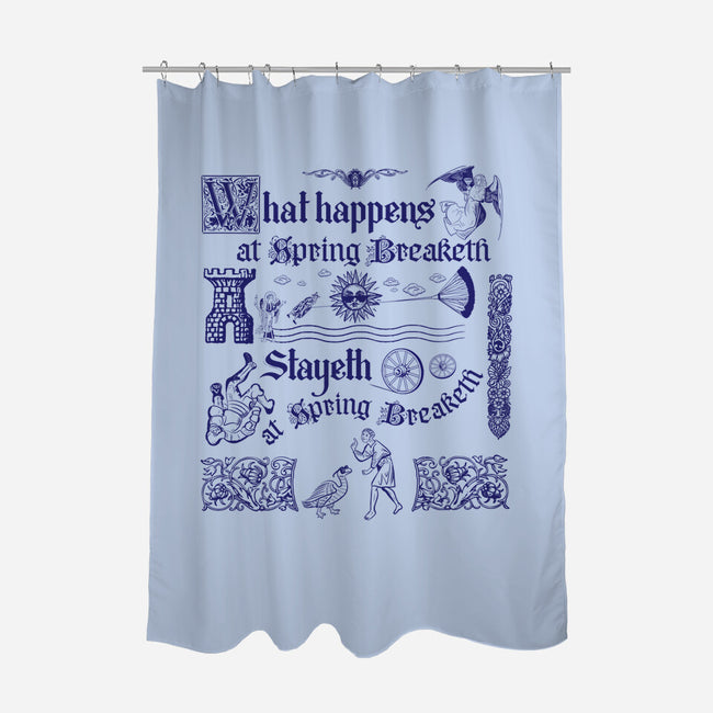 Ye Olde Spring Break-None-Polyester-Shower Curtain-rocketman_art