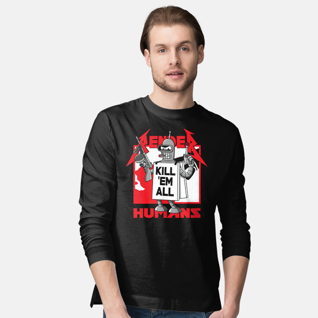 Kill Em All-Mens-Long Sleeved-Tee-Xentee