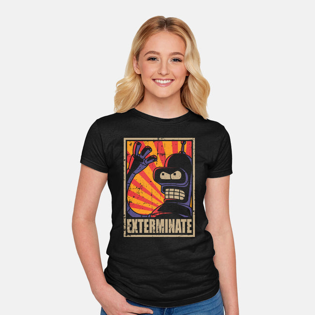 Exterminate-Womens-Fitted-Tee-Xentee