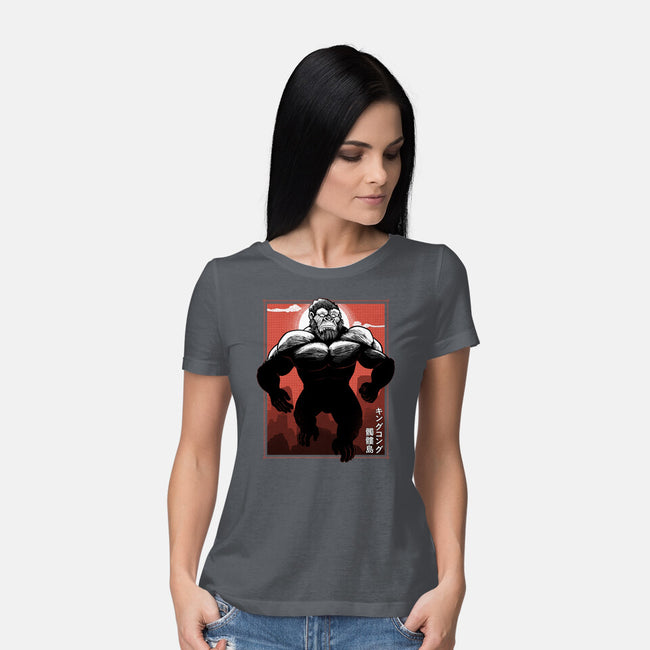 Mighty Kong-Womens-Basic-Tee-Astrobot Invention