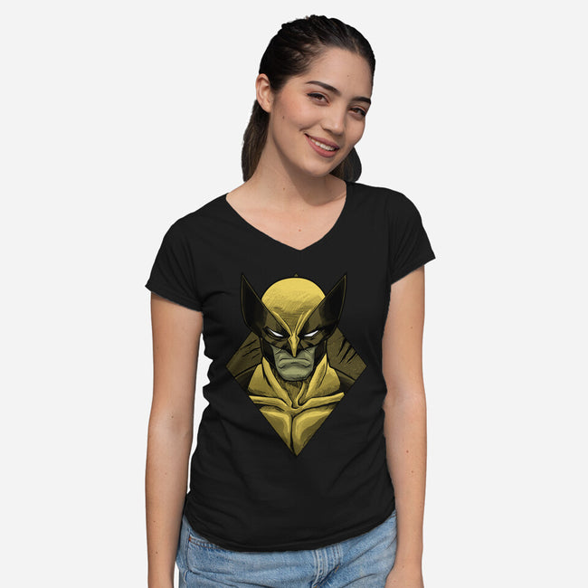 The Weapon X-Womens-V-Neck-Tee-Astrobot Invention