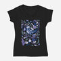 Dark Alchemist-Womens-V-Neck-Tee-FunkVampire