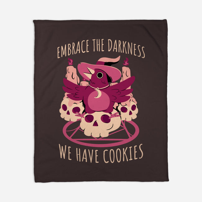 Embrace The Darkness-None-Fleece-Blanket-FunkVampire