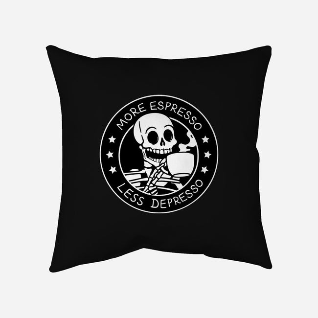 More Espresso Less Depresso-None-Removable Cover-Throw Pillow-tobefonseca