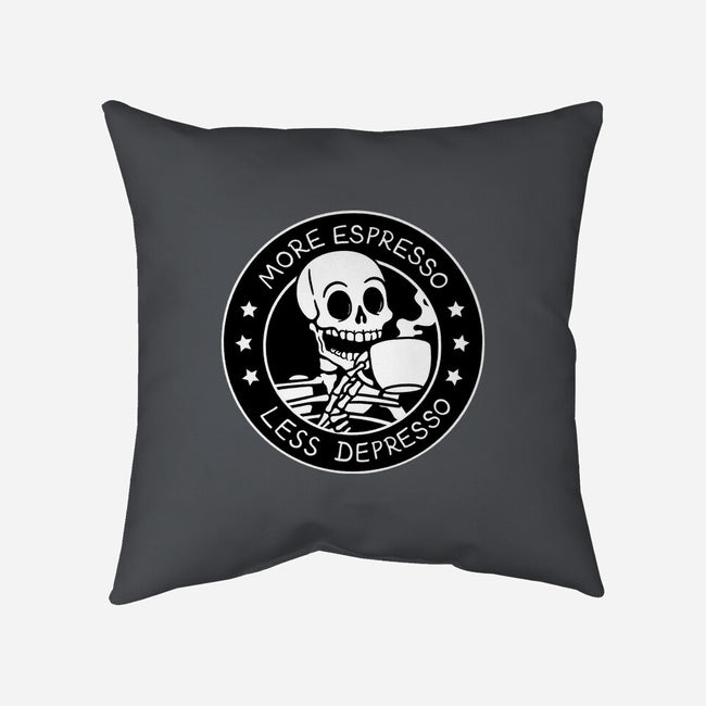 More Espresso Less Depresso-None-Removable Cover-Throw Pillow-tobefonseca