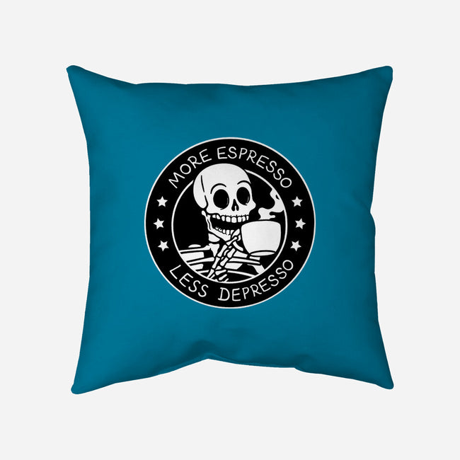 More Espresso Less Depresso-None-Removable Cover-Throw Pillow-tobefonseca