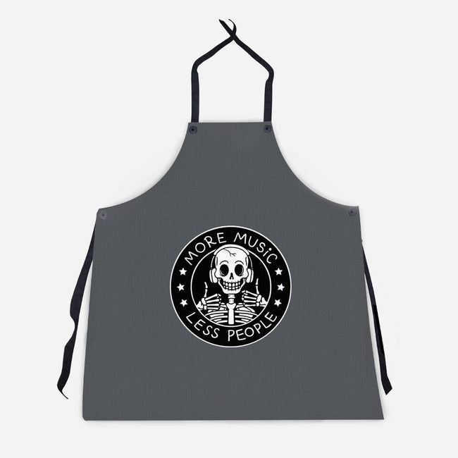 More Music Less People-Unisex-Kitchen-Apron-tobefonseca