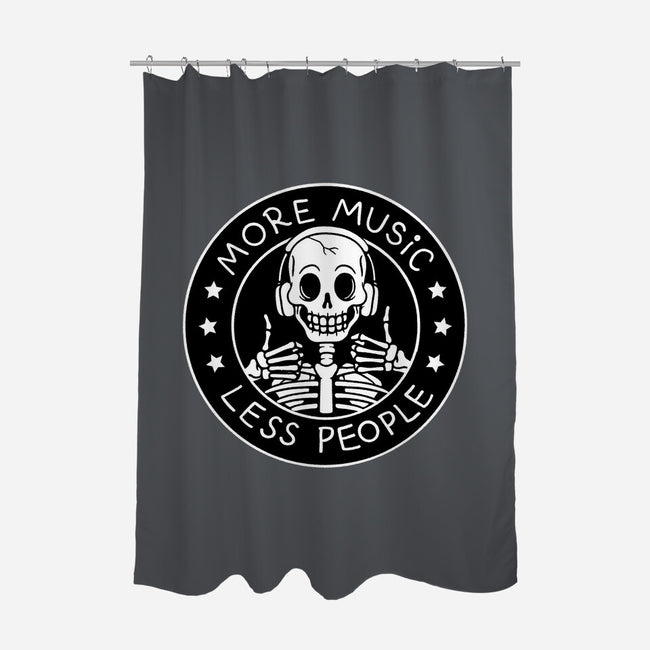 More Music Less People-None-Polyester-Shower Curtain-tobefonseca