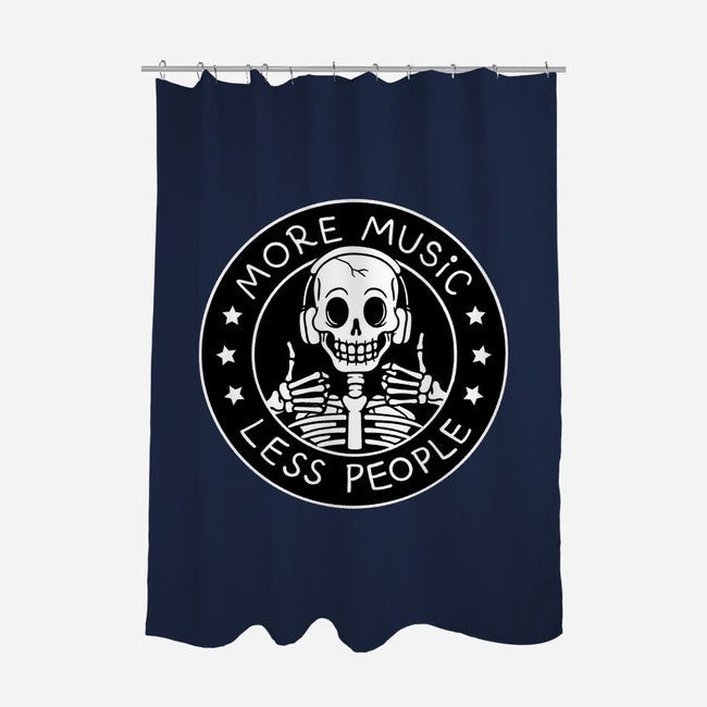 More Music Less People-None-Polyester-Shower Curtain-tobefonseca