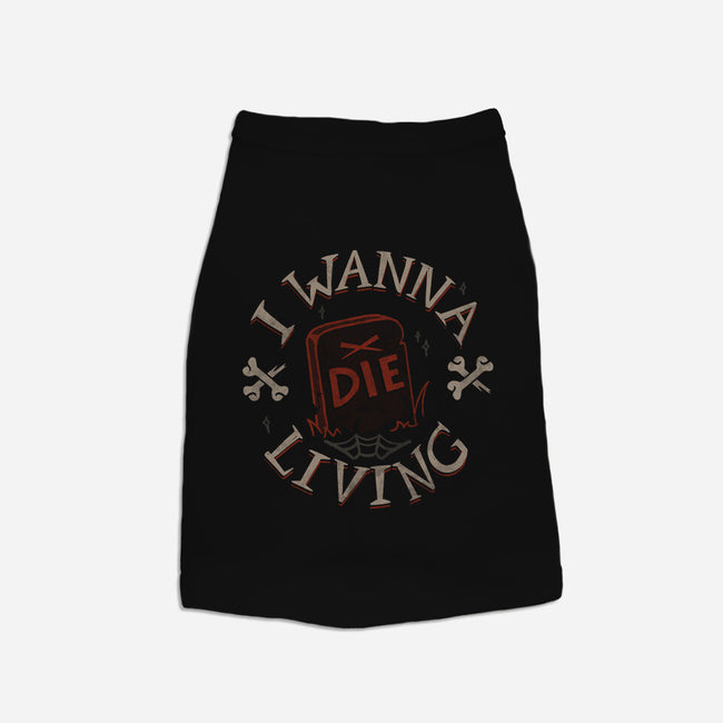 I Wanna Die Living-Cat-Basic-Pet Tank-tobefonseca