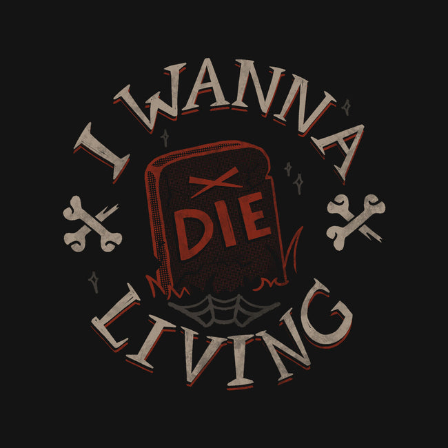 I Wanna Die Living-Womens-Racerback-Tank-tobefonseca