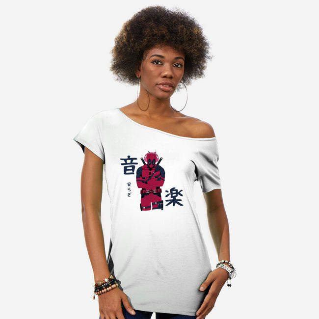 Music And Inner Peace-Womens-Off Shoulder-Tee-naomori