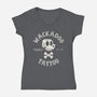 Wackadoo Tattoo-Womens-V-Neck-Tee-zachterrelldraws