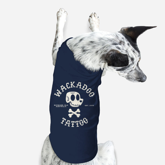 Wackadoo Tattoo-Dog-Basic-Pet Tank-zachterrelldraws