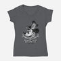 Willie Bones-Womens-V-Neck-Tee-kennsing