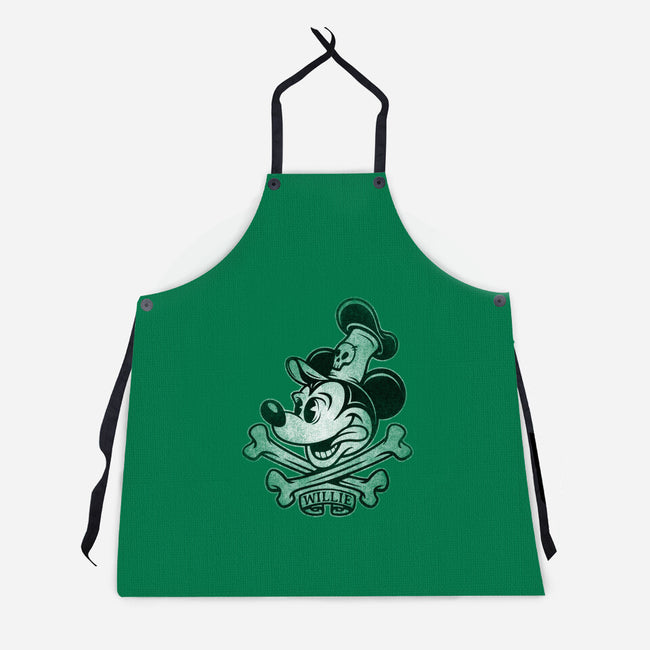 Willie Bones-Unisex-Kitchen-Apron-kennsing