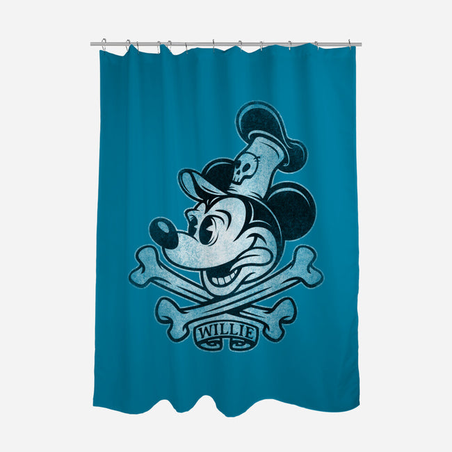 Willie Bones-None-Polyester-Shower Curtain-kennsing