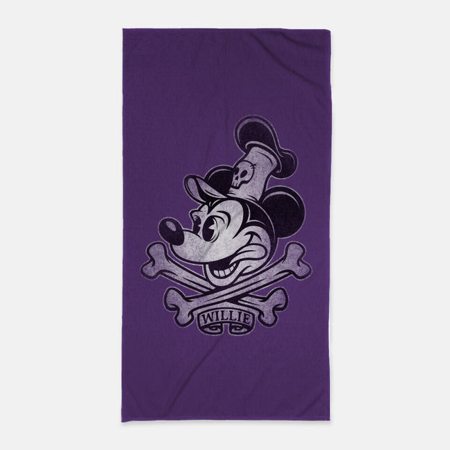 Willie Bones-None-Beach-Towel-kennsing