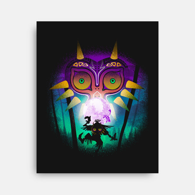 The Moon And The Mask-None-Stretched-Canvas-Donnie