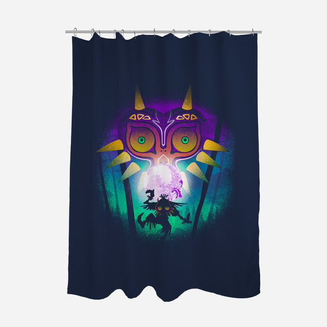 The Moon And The Mask-None-Polyester-Shower Curtain-Donnie