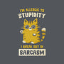 Allergic To Stupidity-None-Polyester-Shower Curtain-kg07