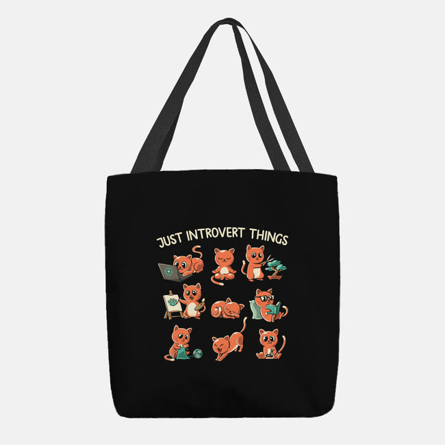 Just Introvert Things-None-Basic Tote-Bag-koalastudio