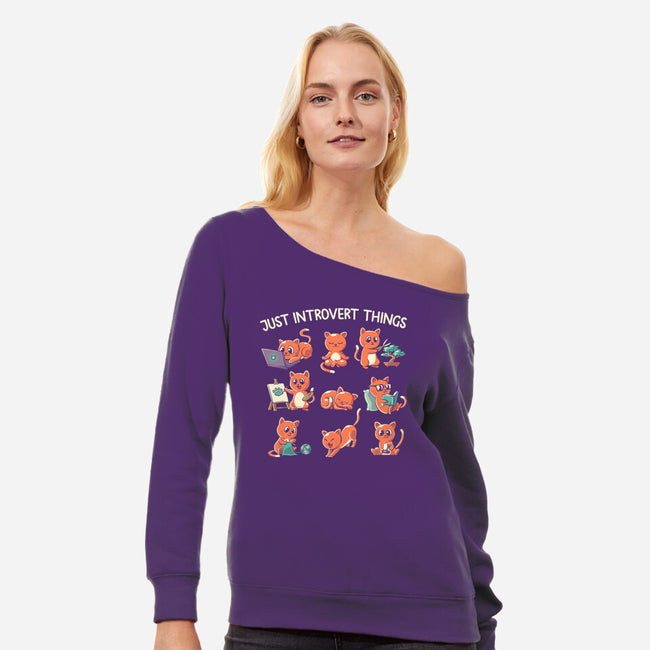 Just Introvert Things-Womens-Off Shoulder-Sweatshirt-koalastudio