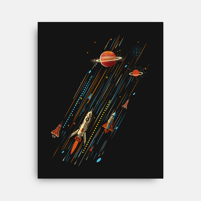 Space Travel Is Cool-None-Stretched-Canvas-kharmazero