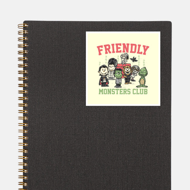 Friendly Monsters Club-None-Glossy-Sticker-momma_gorilla