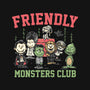 Friendly Monsters Club-Womens-V-Neck-Tee-momma_gorilla