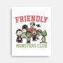 Friendly Monsters Club-None-Stretched-Canvas-momma_gorilla